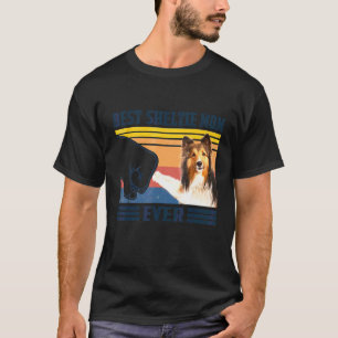 T-shirt Meilleur Shetland Sheepdog Shelter Maman Ever Chie