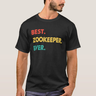 T-shirt Meilleur soigneur d'animaux rétro de tous les temp