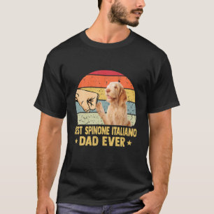 T-shirt Meilleur Spinone Italiano Papa Jamais Rétro Vinta