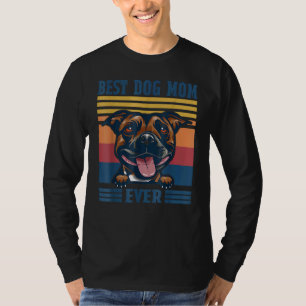 T-shirt Meilleur Staffordshire Bull Terrier Maman Ever Chi