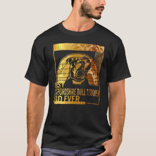 T-shirt Meilleur Staffordshire Bull Terrier Papa toujours 