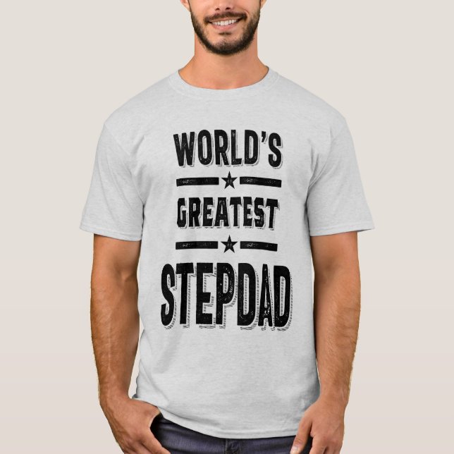 T-shirt Meilleur Step-Papa du monde Drôle Stepfather Cadea (Devant)