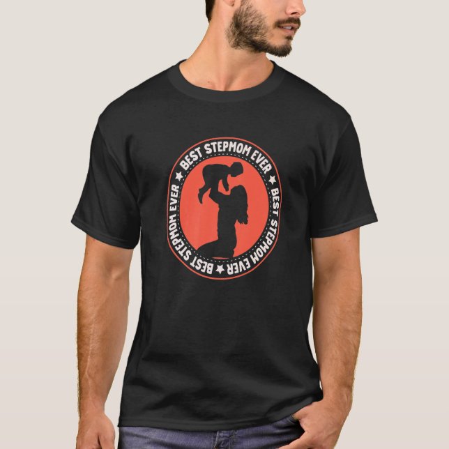 T-shirt Meilleur Stepmaman Ever Fille Fête des Mères Stepm (Devant)