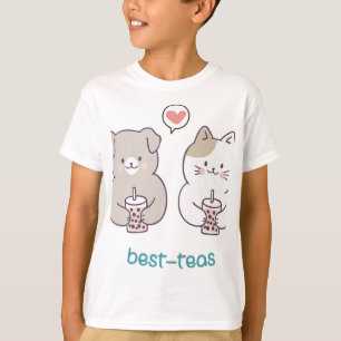 T-shirt Meilleur Thé Besties Meilleur Ami Boba Bubble Th
