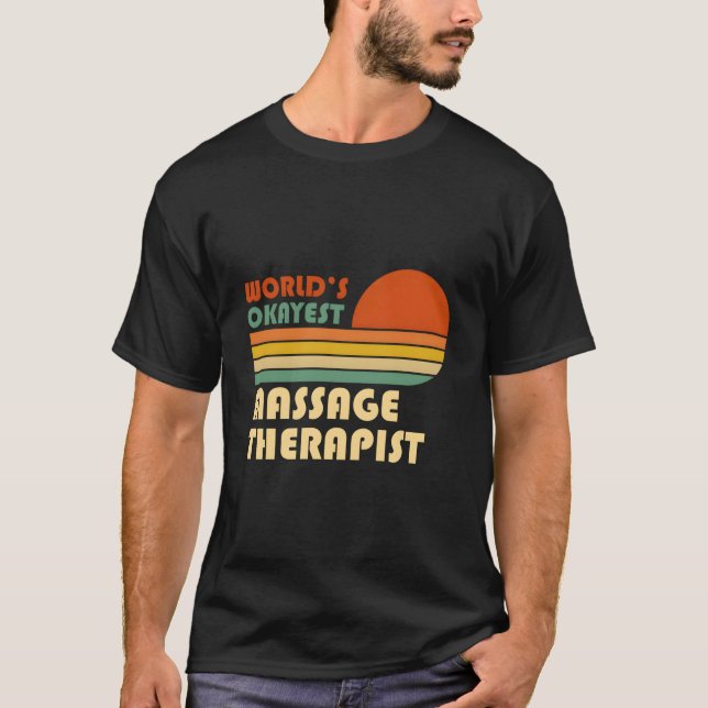 T-shirt Meilleur Thérapeute De Massage Du Monde (Devant)