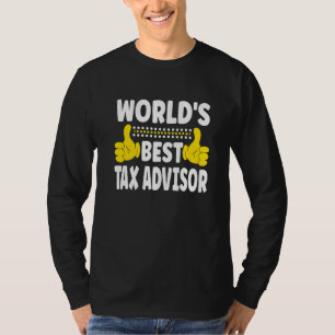 T-shirt Meilleur titre de poste de conseiller fiscal au mo