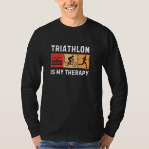 T-shirt Meilleur Triathlon Art Pour Hommes Femmes Triathlè