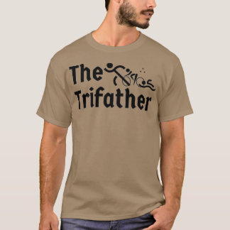 T-shirt Meilleur Triathlon Papa Jamais Je Soutiens Mes Pèr