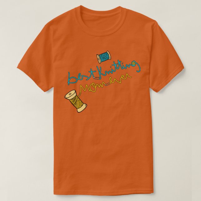 T-shirt Meilleur Tricot Maman Ever11 (Design devant)
