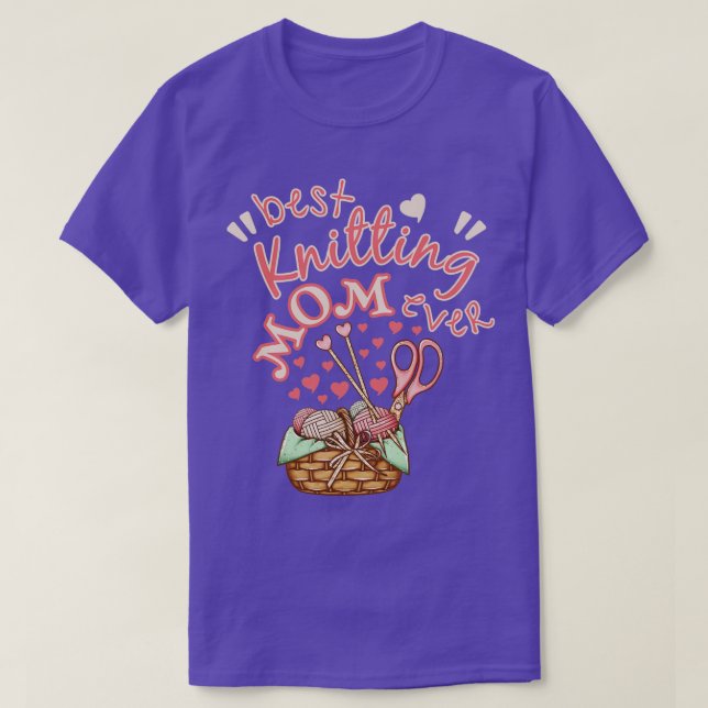 T-shirt Meilleur Tricot Maman Ever3 (Design devant)