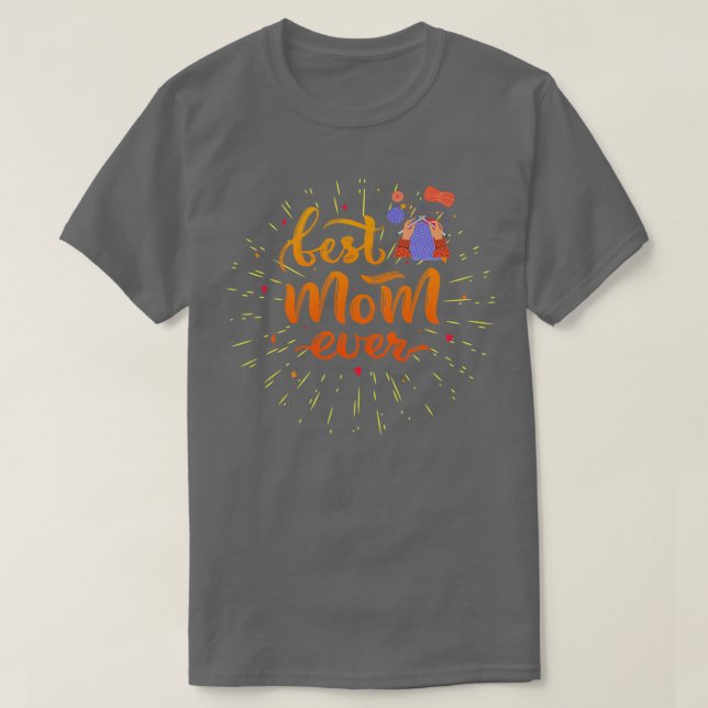 T-shirt Meilleur Tricot Maman Ever51 (Design devant)