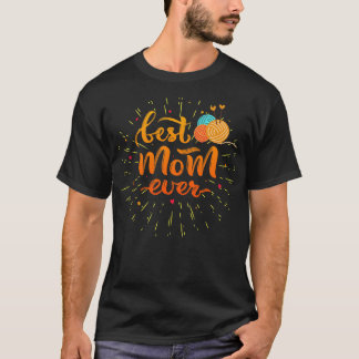 T-shirt Meilleur Tricot Maman Ever55
