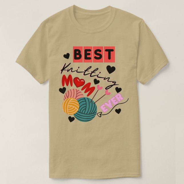 T-shirt Meilleur Tricot Maman Ever85 (Design devant)