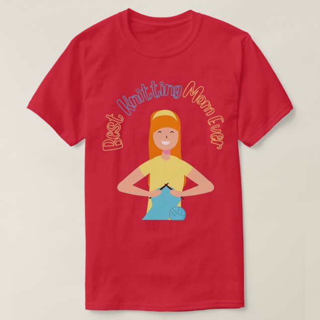 T-shirt Meilleur Tricot Maman Ever9 (Design devant)