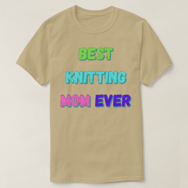 T-shirt Meilleur Tricot Maman Ever 2 (Design devant)