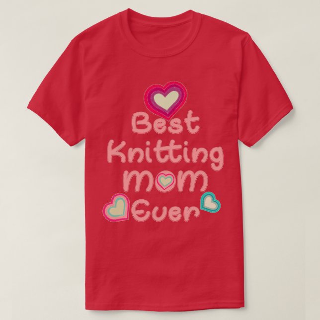T-shirt Meilleur Tricot Maman Ever 308 (Design devant)