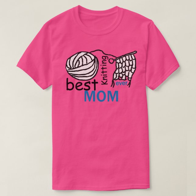 T-shirt Meilleur Tricot Maman Ever 345 (Design devant)