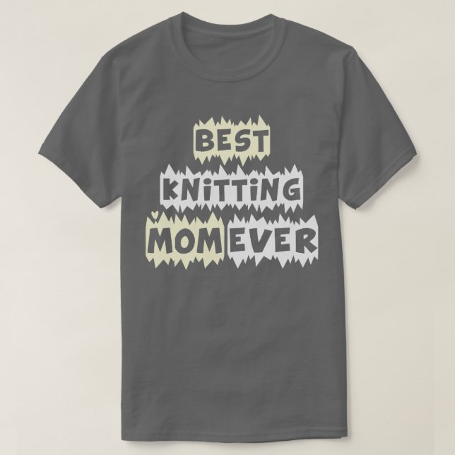 T-shirt Meilleur Tricot Maman Ever 455 (Design devant)