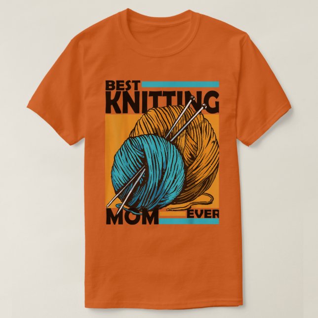 T-shirt Meilleur Tricot Maman Ever 498 (Design devant)