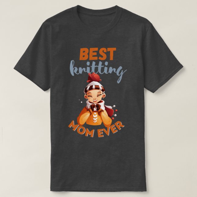 T-shirt Meilleur Tricot Maman Ever 502 (Design devant)