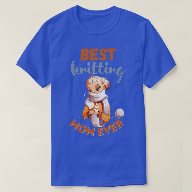 T-shirt Meilleur Tricot Maman Ever 505 (Design devant)
