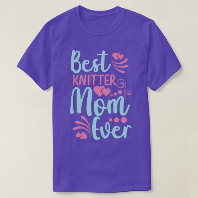T-shirt Meilleur Tricot Maman Ever 514 (Design devant)
