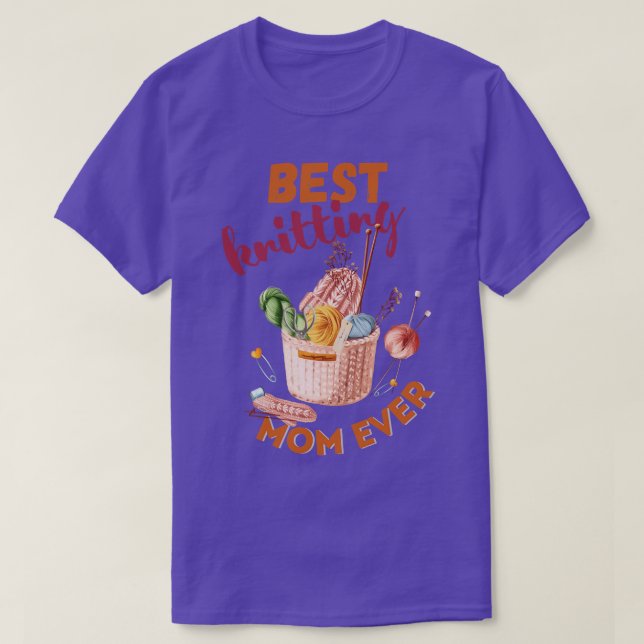 T-shirt Meilleur Tricot Maman Ever 531 (Design devant)