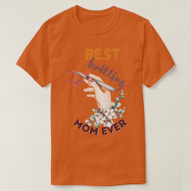 T-shirt Meilleur Tricot Maman Ever 539 (Design devant)
