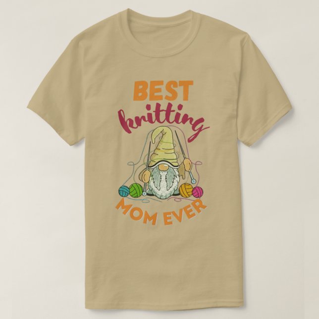 T-shirt Meilleur Tricot Maman Ever 544 (Design devant)