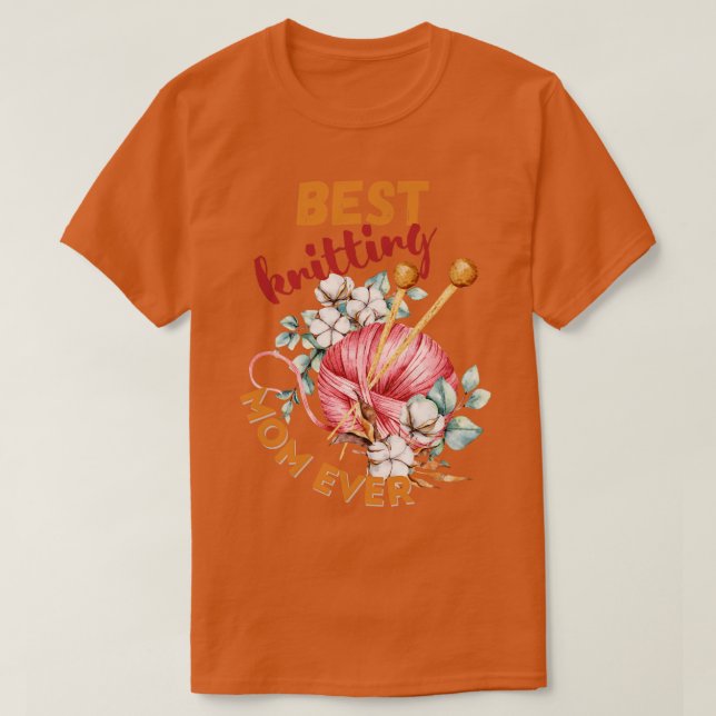 T-shirt Meilleur Tricot Maman Ever 592 (Design devant)