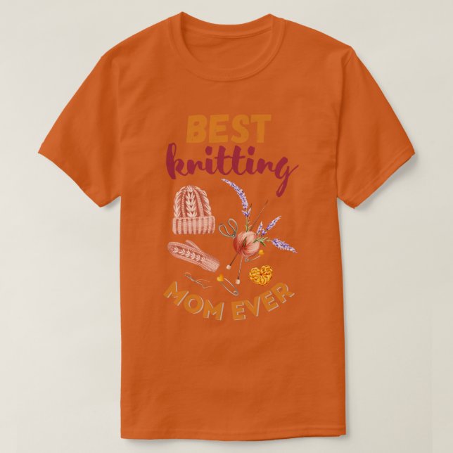 T-shirt Meilleur Tricot Maman Ever 600 (Design devant)