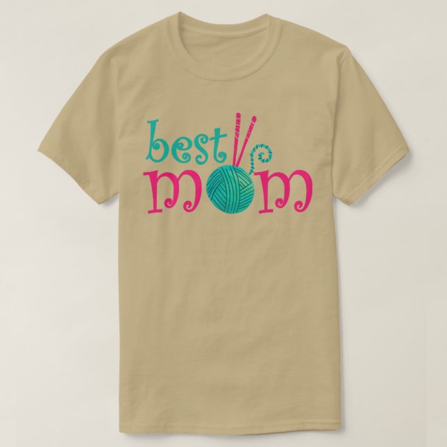 T-shirt Meilleur Tricot Maman Ever 63 (Design devant)