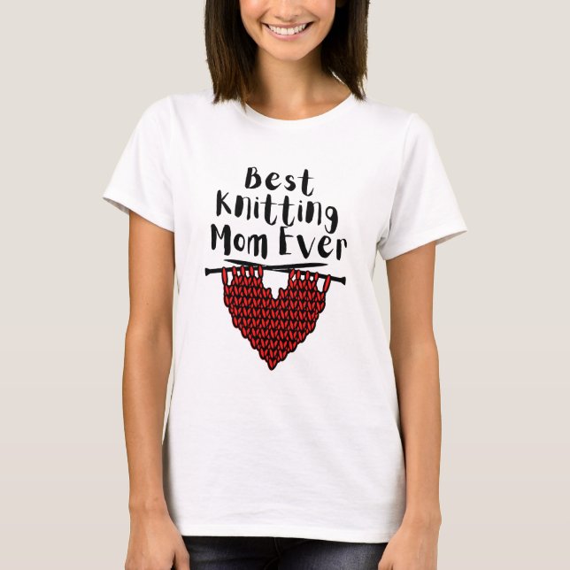 T-shirt Meilleur Tricot maman jamais (Devant)