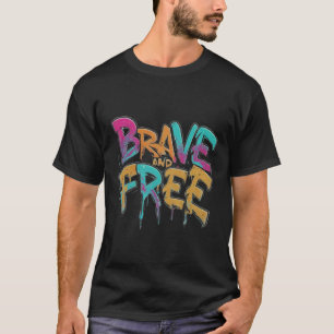 T-shirt Meilleur vendeur courageux et gratuit tendance t-s