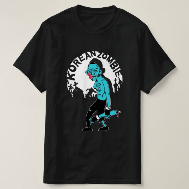 T-shirt Meilleur vendeur de marchandises zombies coréennes (Design devant)