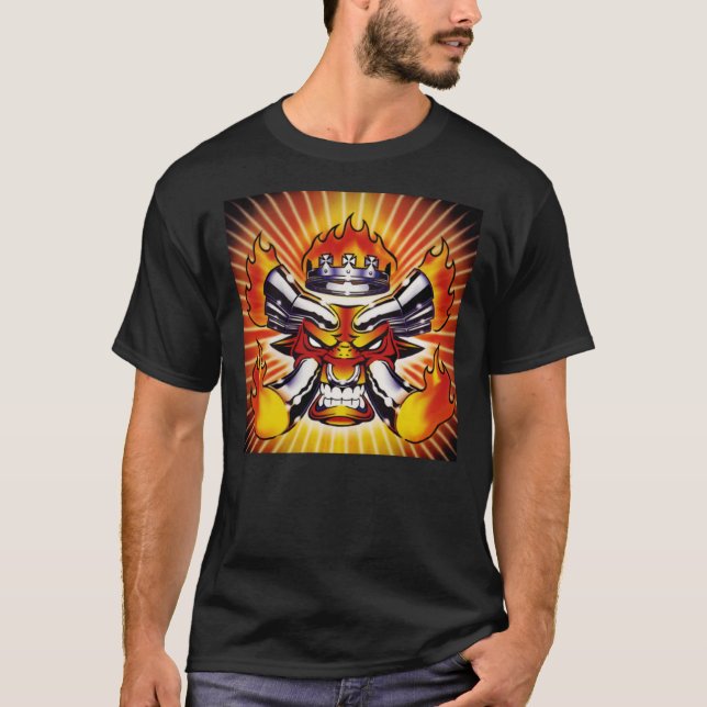 T-shirt Meilleur Vendeur Logo Musique Hard Rock Monster Ma (Devant)