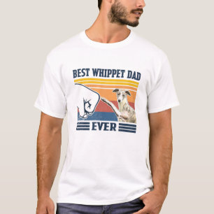 T-shirt Meilleur Whippet Papa Jamais Drôle Chien Amant Pèr