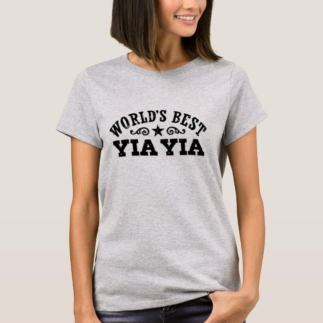 T-shirt Meilleur Yia Yia au monde (Devant)
