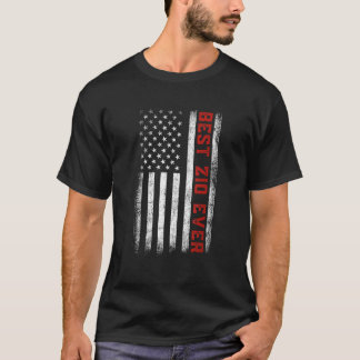 T-shirt Meilleur Zio jamais drapeau américain Patriotique