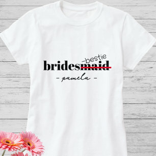 T-shirt Meilleure Amie Demoiselle d'Honneur Enterrement de