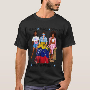 T-shirt Meilleure amie vénézuélienne africaine Drapeau du 