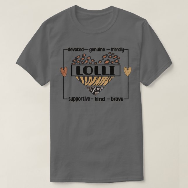 T-shirt Meilleure Appréciation Lolli Grand-mère Lolli Gran (Design devant)