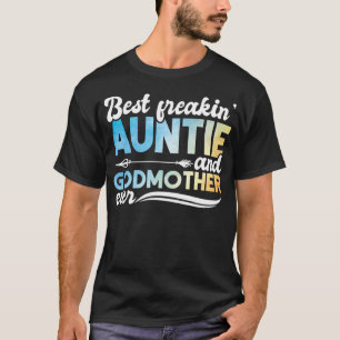 T-shirt Meilleure Aquarelle Freakin' Tante Et Gomère