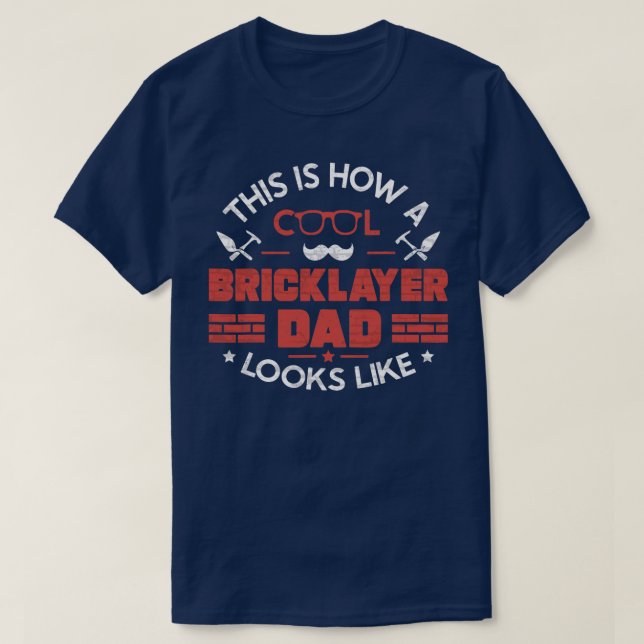 T-shirt Meilleure briqueteuse Papa Pierre Cool Bricket Pèr (Design devant)