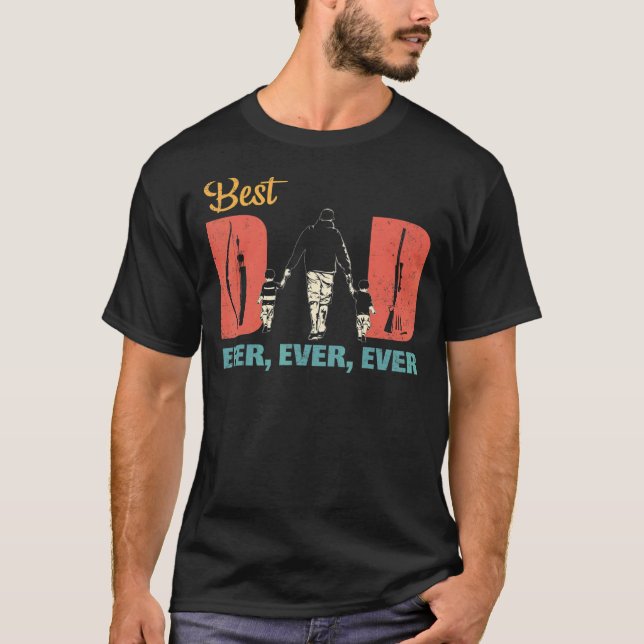 T-shirt Meilleure chasse papa Jamais Chasseur de cerfs Pèr (Devant)