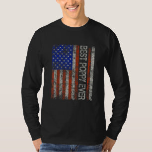 T-shirt Meilleure Coquelicot Jamais Rétro Vintage Pour Pap