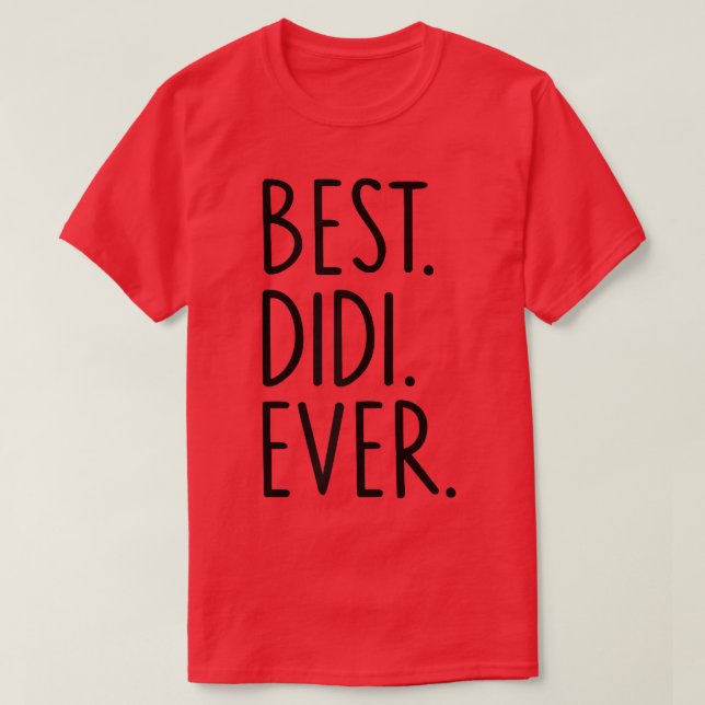 T-shirt Meilleure Didi de tous les temps  (Design devant)