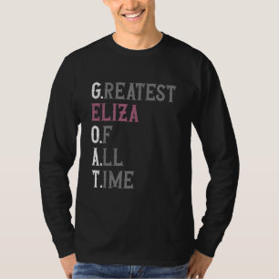 T-shirt Meilleure Eliza de tous les temps  GOAT  Eliza