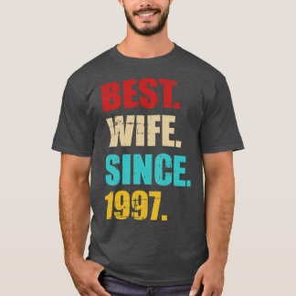 T-shirt Meilleure épouse depuis 1997 pour le 25e anniversa