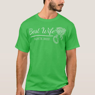 T-shirt Meilleure épouse depuis 2022 Nouvelle mariée de ma